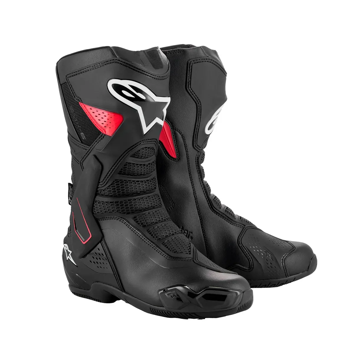 Bota Alpinestars SMX-6 V3 Drystar Preto/Vermelho - Spinelli Motos
